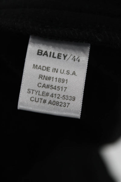 Bailey 44 Unisex Black Collared Long Sleeve Blazer Modal Spandex Size M