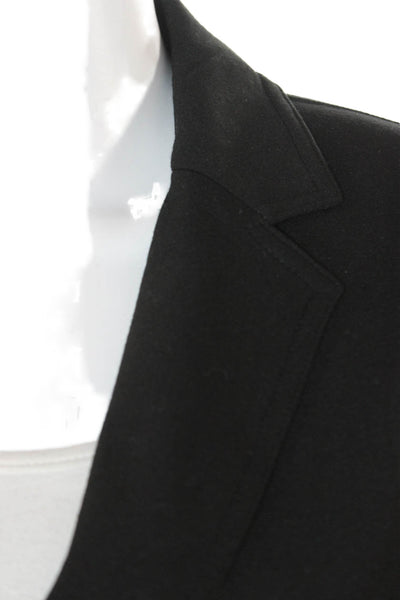 My Tribe Women Black Collared Long Sleeve Blazer Button Closure Classic Size S