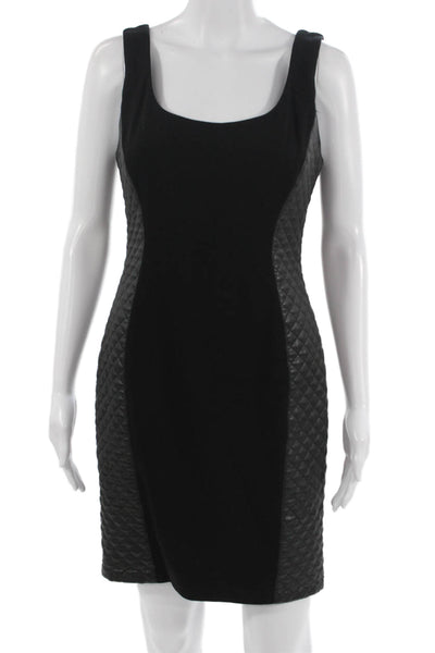 Bailey 44 Womens Black Bodycon Dress Square Neck Sleeveless Zip Size M