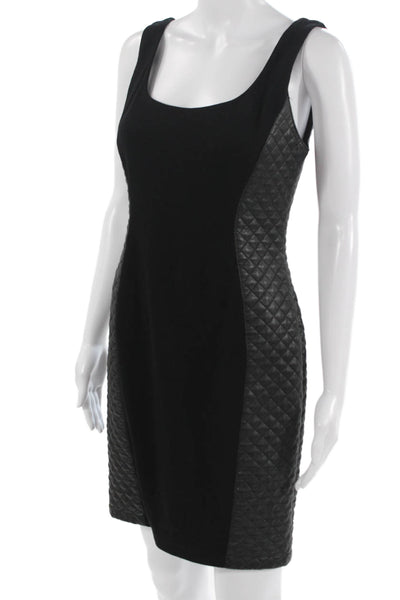 Bailey 44 Womens Black Bodycon Dress Square Neck Sleeveless Zip Size M