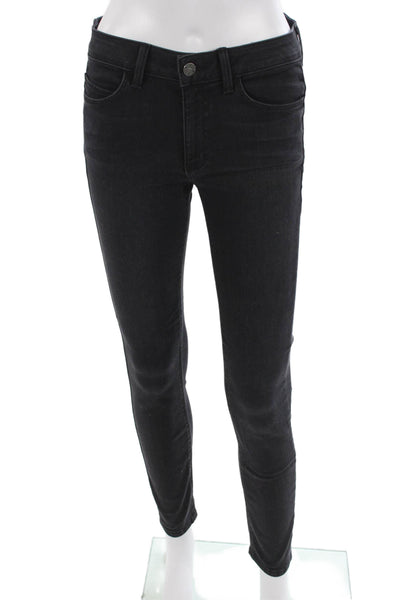 Siwy Womens Ankle Skinny Jeans Black High Rise Size 27