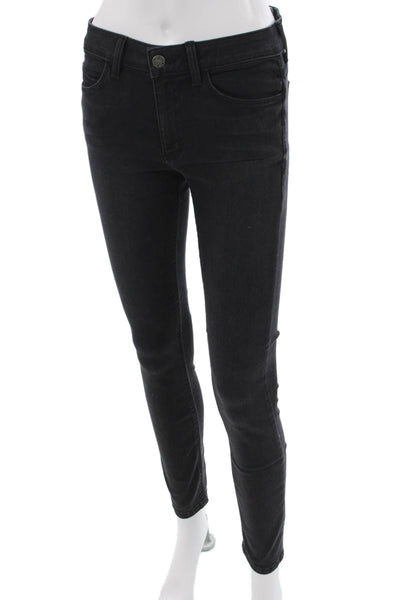 Siwy Womens Ankle Skinny Jeans Black High Rise Size 27