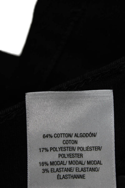 Hudson Women Ankle Skinny Jeans Black Mid Rise Button Fly Size 26