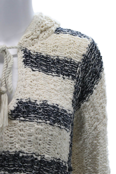 Free People Unisex Pullover Striped Beige Sweater Size S
