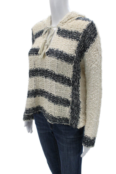 Free People Unisex Pullover Striped Beige Sweater Size S