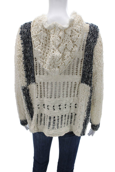 Free People Unisex Pullover Striped Beige Sweater Size S