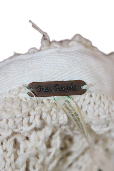 Free People Unisex Pullover Striped Beige Sweater Size S