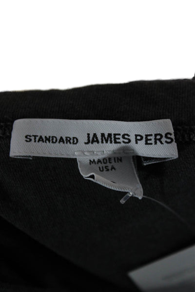 Standard James Perse Women Basic Sleeveless Tank Dark Gray Round Neck Size 2