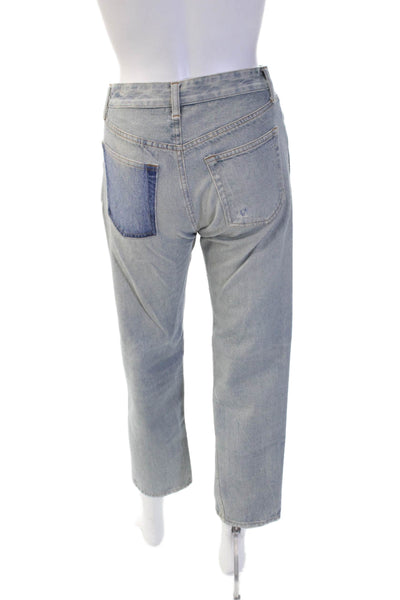 Rag & Bone Womens Boyfriend Cropped Jeans Blue Cotton Size 23