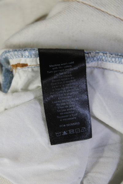 Rag & Bone Womens Boyfriend Cropped Jeans Blue Cotton Size 23