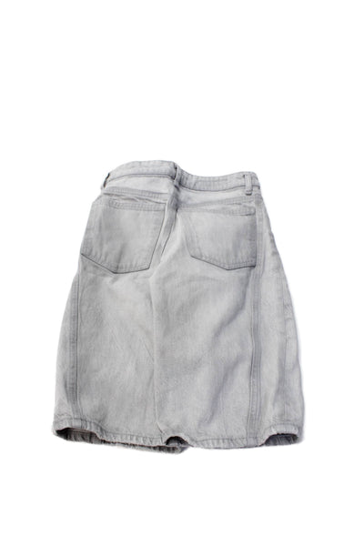 Zara Unisex Bermuda Shorts Gray Cotton 90s Size 0