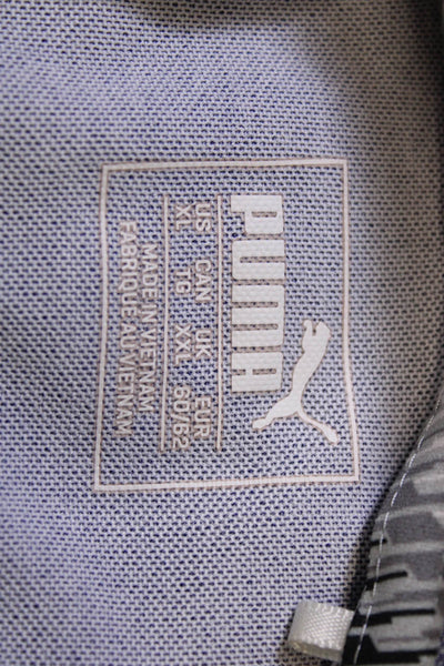 Puma Mens Short Sleeves Polo Shirt Blue Size Extra Large