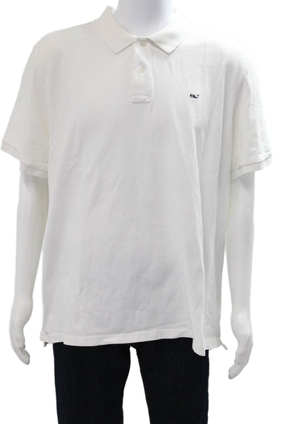 Vineyard Vines Mens Classic Fit Rugby Shirt White Size Extra Extra Large