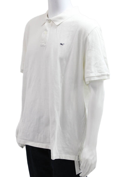 Vineyard Vines Mens Classic Fit Rugby Shirt White Size Extra Extra Large