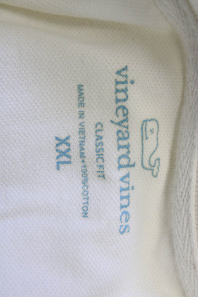 Vineyard Vines Mens Classic Fit Rugby Shirt White Size Extra Extra Large
