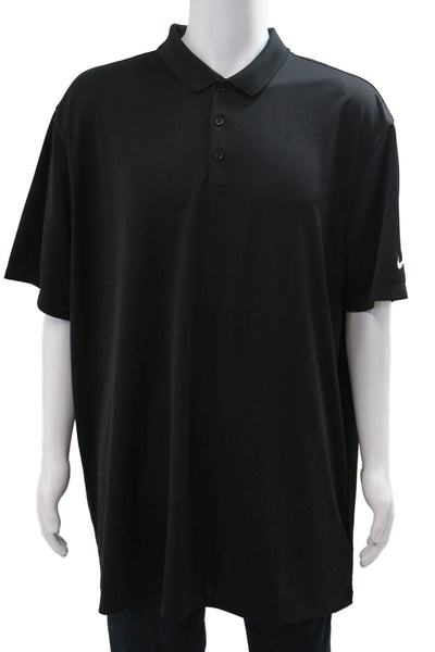 Nike Mens Short Sleeves Rugby Shirt Black Size Extra Extra Extra Large
