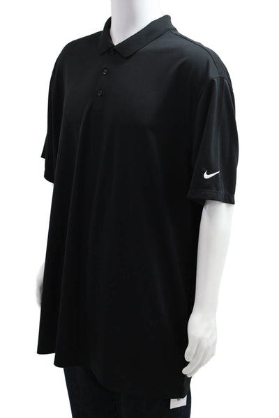 Nike Mens Short Sleeves Rugby Shirt Black Size Extra Extra Extra Large