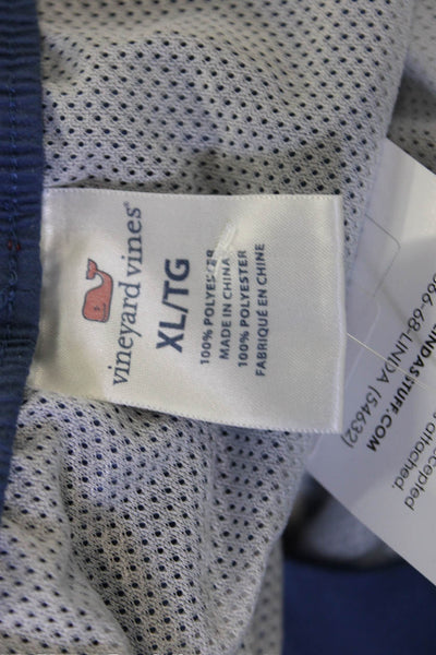 Vineyard Vines Mens Beach Blue Drawstring Polyester Shorts Size XL