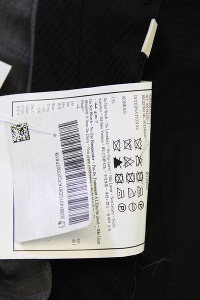 Suit Supply Mens Dark Gray Cropped Dress Pants Wool Blend Size 48