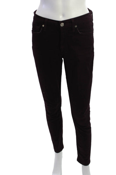 7 For All Mankind Womens Jegging Pants Purple Size 26