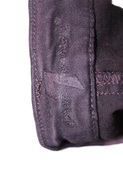 7 For All Mankind Womens Jegging Pants Purple Size 26