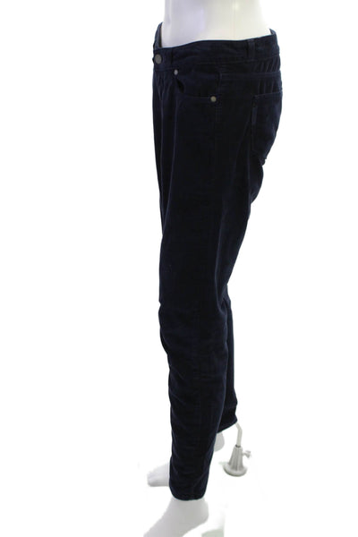 Paige Womens Dark Blue Designer Pants 97% Cotton 3% Elastane Size 26