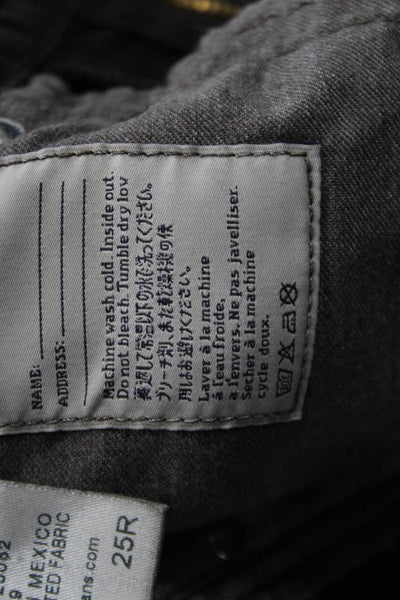 AG Womens Designer Brown Mid Rise Jeans Petites Size 25