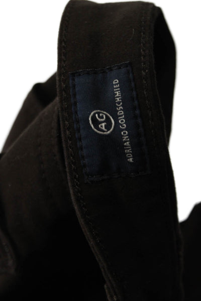 AG Womens Designer Brown Mid Rise Jeans Petites Size 25