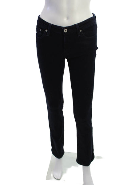 AG Women Skinny Straight Dark Blue Mid-Rise Jeans Size 26