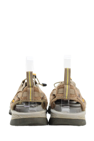 Keen Women's Lace Up Suede Rubber Sole Sandals Brown Size 8.5