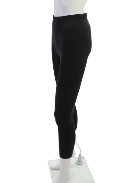 All Access Womens Black Ankle Cropped Leggings Nylon Spandex Size S