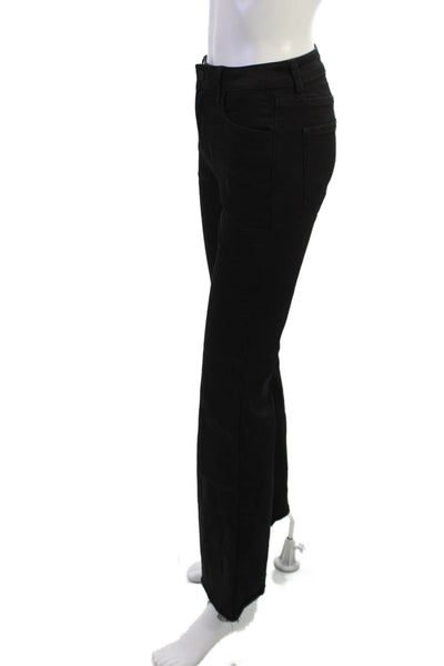 JBD Womens 90s Black Mid Rise Button Fly Jeans Size 25