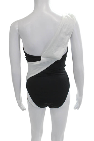 Brigitte Womens One Piece Black Swimsuit Size L