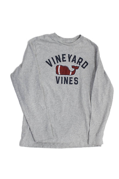 Vineyard Vines Childrens Boys Long Sleeves Tee Shirt Grey Size 16