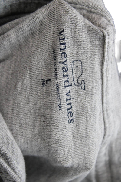 Vineyard Vines Childrens Boys Long Sleeves Tee Shirt Grey Size 16