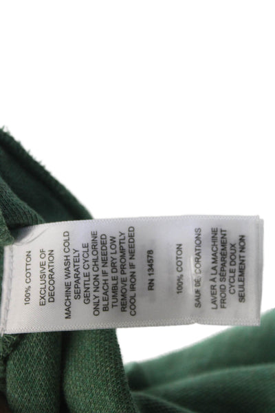 Vineyard Vines Childrens Boys Half Zipper Sweater Green Cotton Size 16
