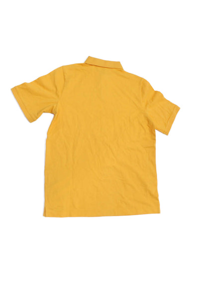 Vineyard Vines Childrens Boys Short Sleeves Polo Shirt Yellow Cotton Size 18