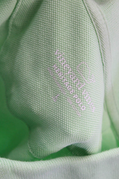 Vineyard Vines Childrens Boys Short Sleeves Polo Shirt Lime Green Size 16