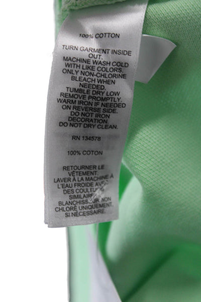 Vineyard Vines Childrens Boys Short Sleeves Polo Shirt Lime Green Size 16