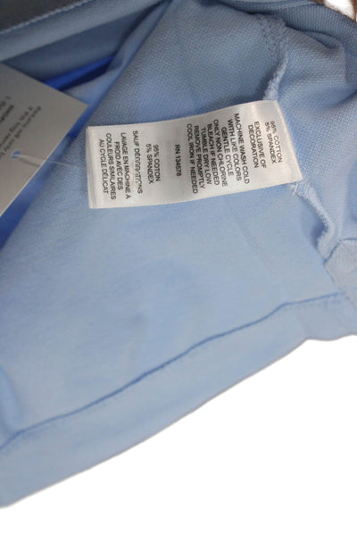 Vineyard Vines Childrens Boys Short Sleeves Polo Shirt Sky Blue Cotton Size 16