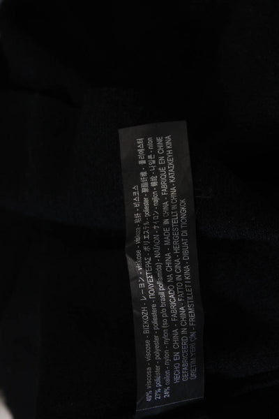 Zara Knit Womens Basic Turtleneck Long Sleeve Top Black Size S