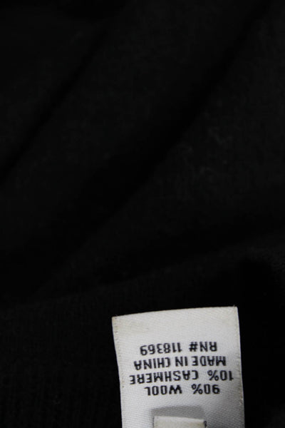 Charlotte Ronson Unisex Pullover Black Wool Cashmere Size XS