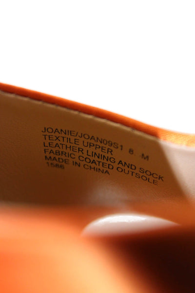 Steve Madden Women's Square Toe Slip-On Sandals Orange Size 8