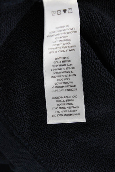 Splendid Women Cropped Basic Short Sleeve Crew Neck Dark Blue T-Shirt Size XL