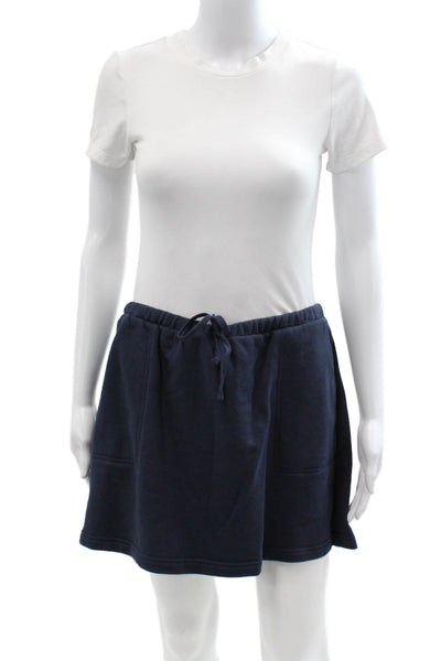Splendid Women Dark Blue Solid Mini Skirt Size XL