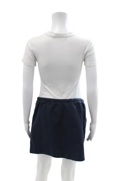 Splendid Women Dark Blue Solid Mini Skirt Size XL