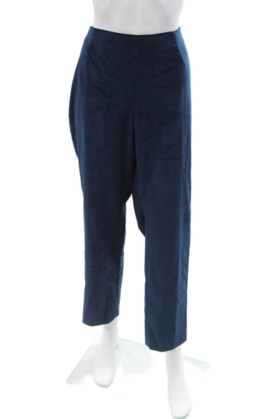 Berwich Unisex Cropped Dress Pants Blue 98% Cotton 2% Elastan Size 52