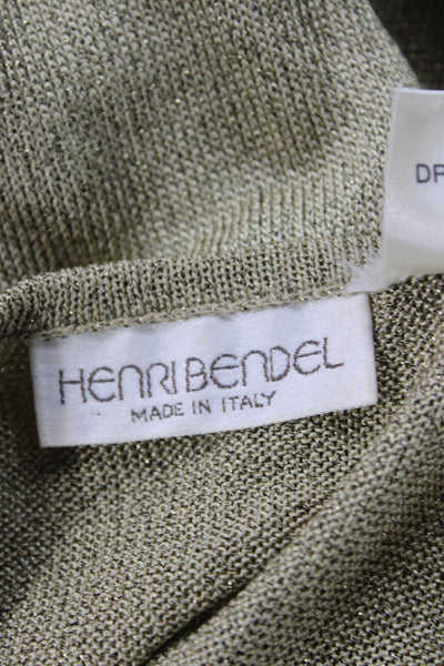 Henri Bendel Unisex Pullover Sweater Beige Long Sleeve Round Neck Size L