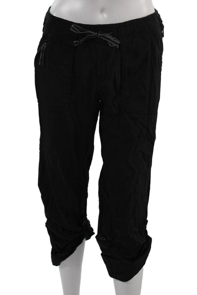 The North Face Womens Capri Cargo Pants Black Nylon Size 6