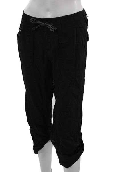The North Face Womens Capri Cargo Pants Black Nylon Size 6
